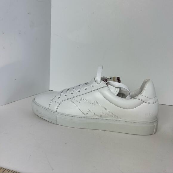 Zadig and Voltaire Low Top Flash Trainers Lighting Bolt Sneakers Unisex - Picture 5 of 16